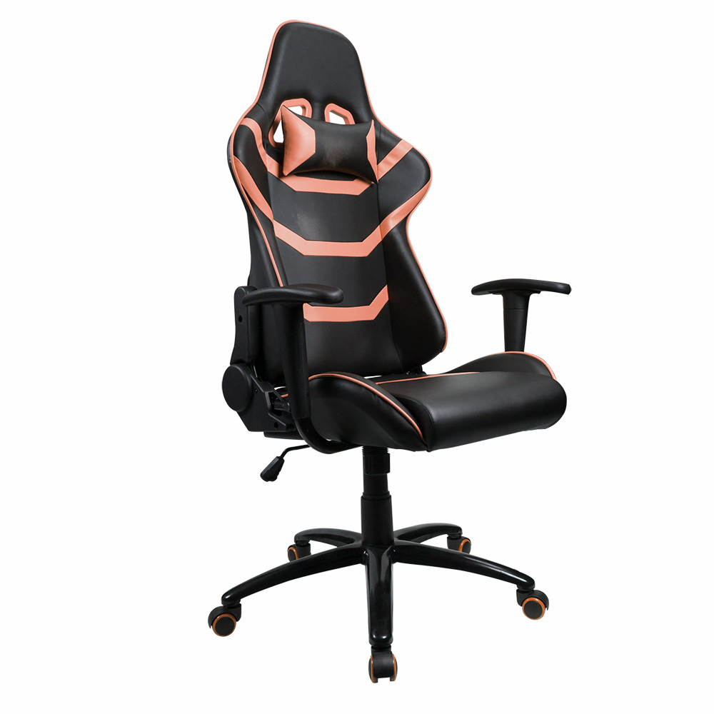 Furmax High Back Gaming Chair Computer Chair Ergonomic Design Racing Style Chair Premium Leather Lumbar Support Swivel Executive Esports Office Chair Orange Furmax