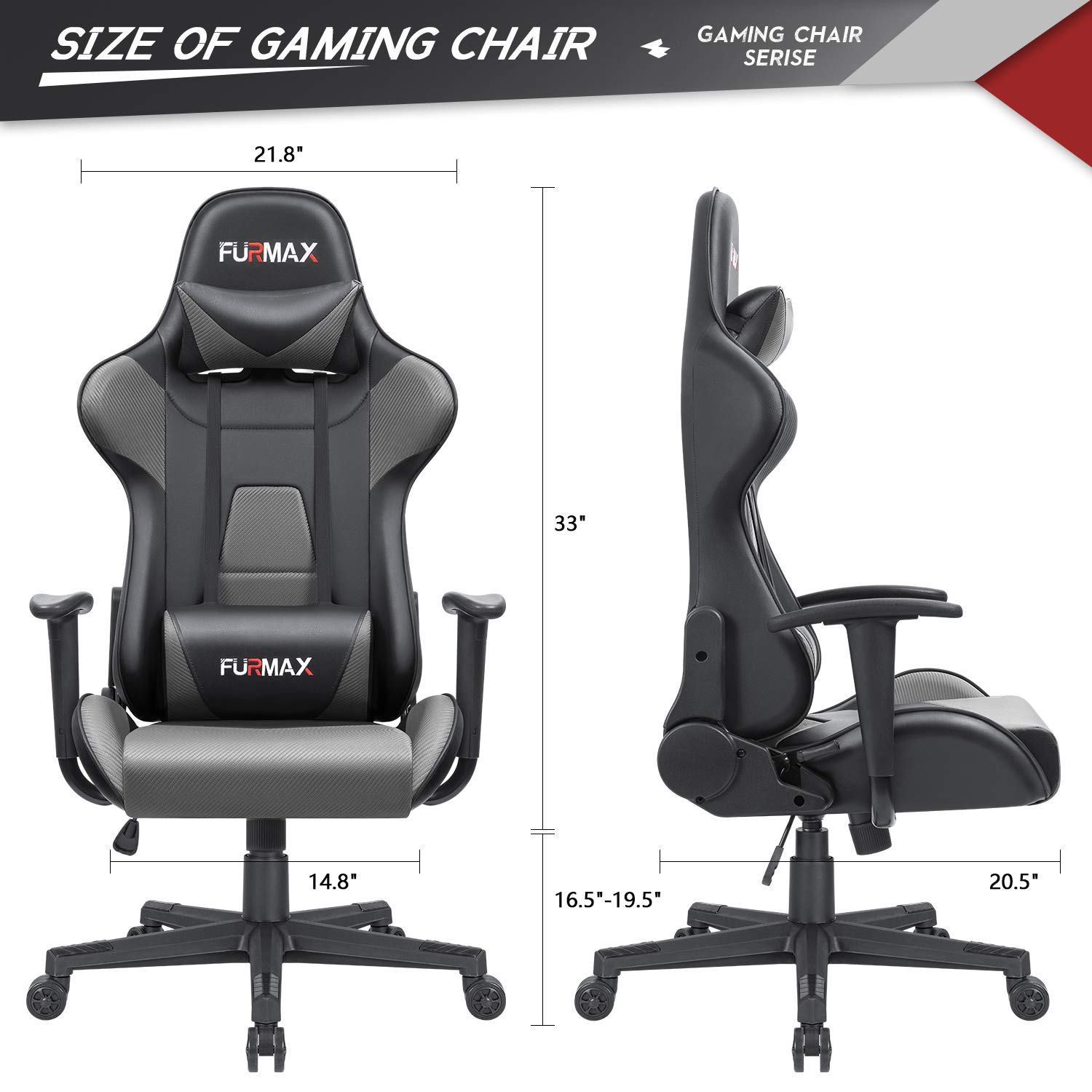 Furmax Gaming Office Chair Ergonomic Racing Style